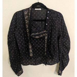 Doen Remy Top in Black (size Small)